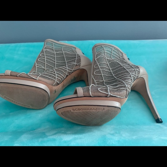 BCBGMaxazria Mesh Peep Toe Booties - Picture 5 of 7